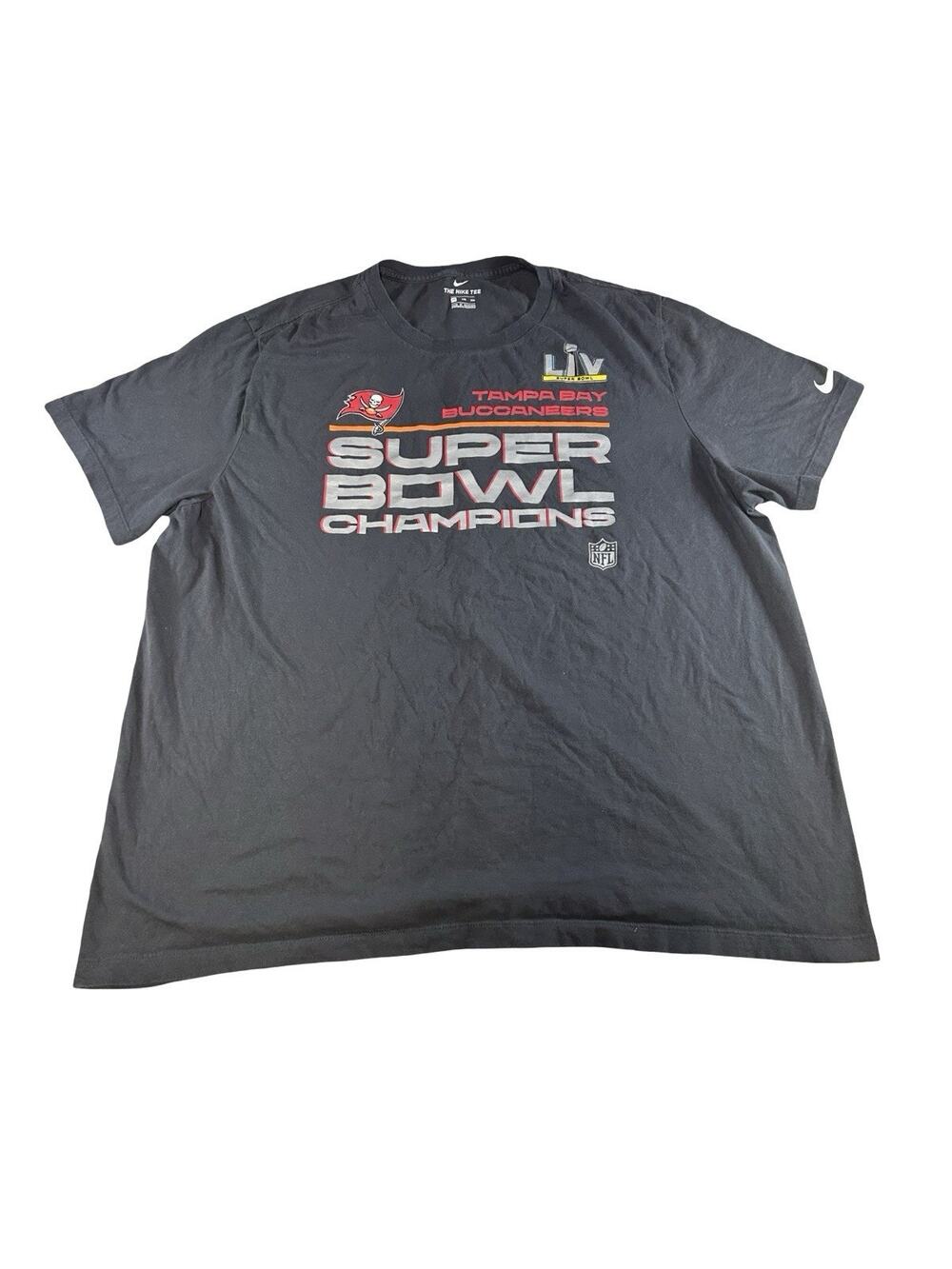 Nike Men’s XXL Tampa Bay Buccaneers Super Bowl LV Champions Black T-Shirt￼